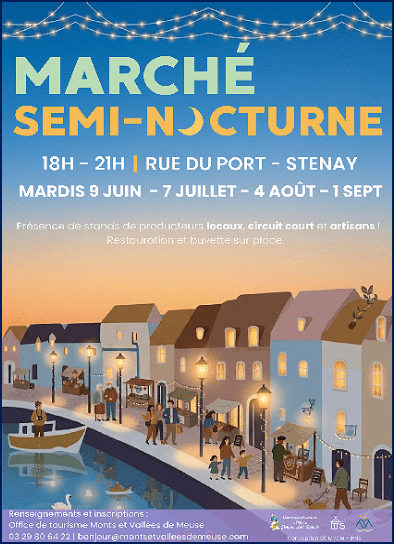 Maché semi-nocturne les 4 août et 1er septembre au port de Stenay